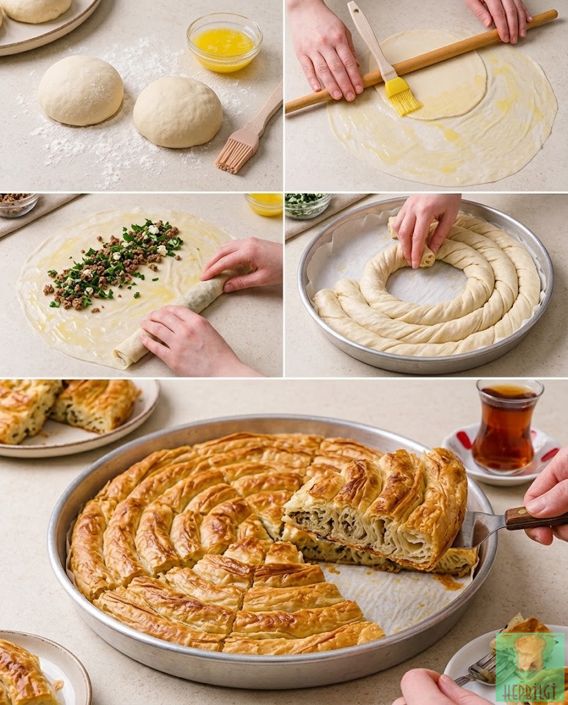 2 Beze İle 1 Tepsi Dolusu El Açması Çıtır Börek - 2