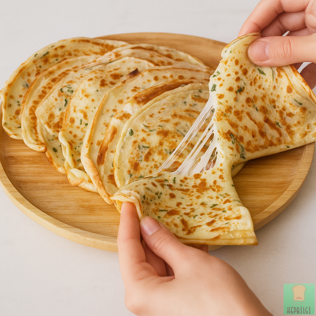 5 Dakikada Peynirli Krep Börek Tarifi - 2