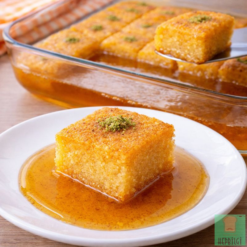 Borcamda Bol Şerbetli İrmik Tatlısı - 3