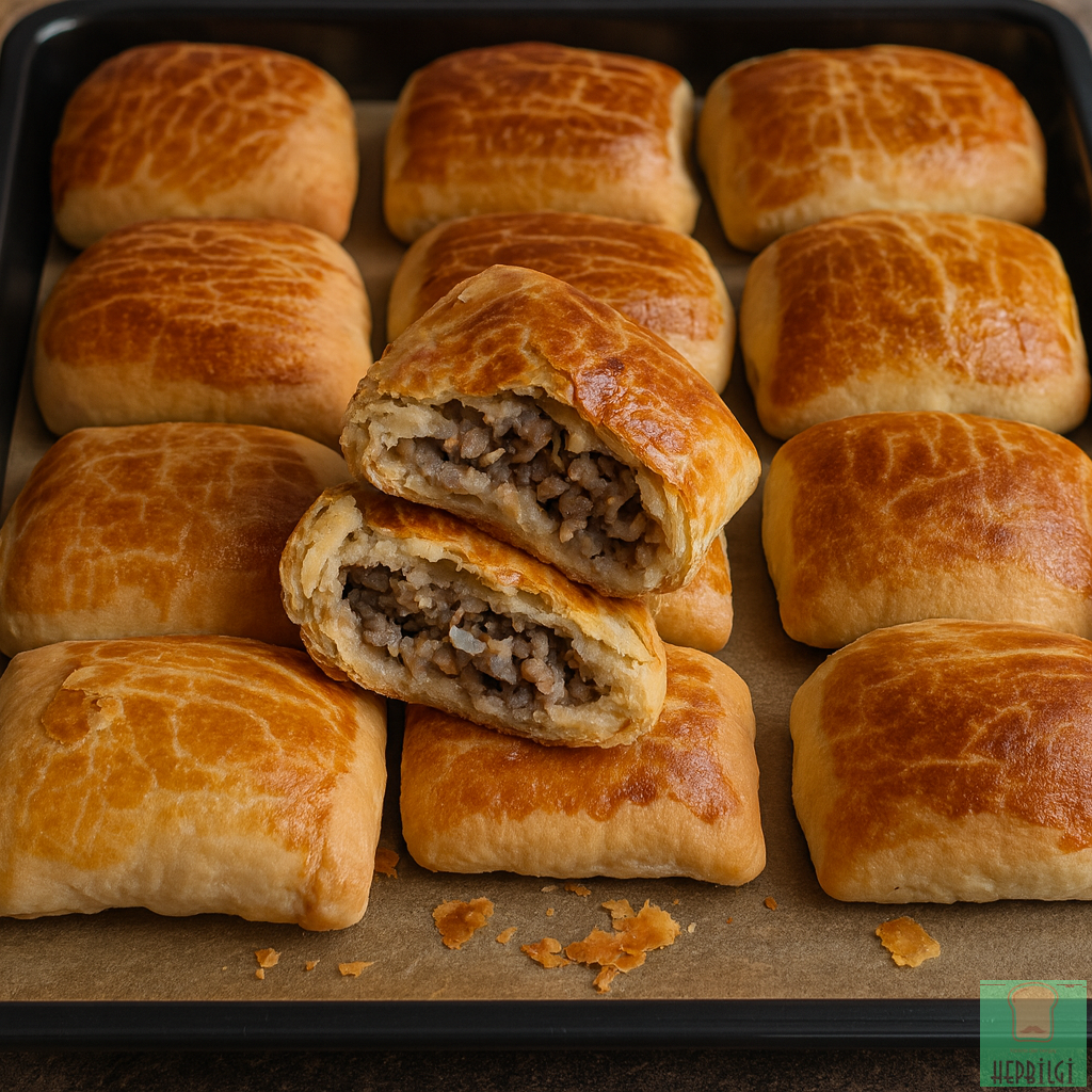 El Açması Kıymalı Kare Börek Tarifi - 1