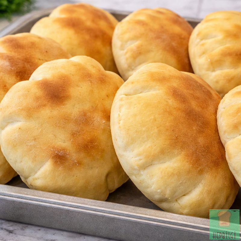 Fırında 10 Dakikada Kolay Pita Ekmek Tarifi - 2