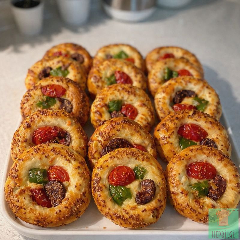 Mini Pizza Poğaça Tarifi - 3
