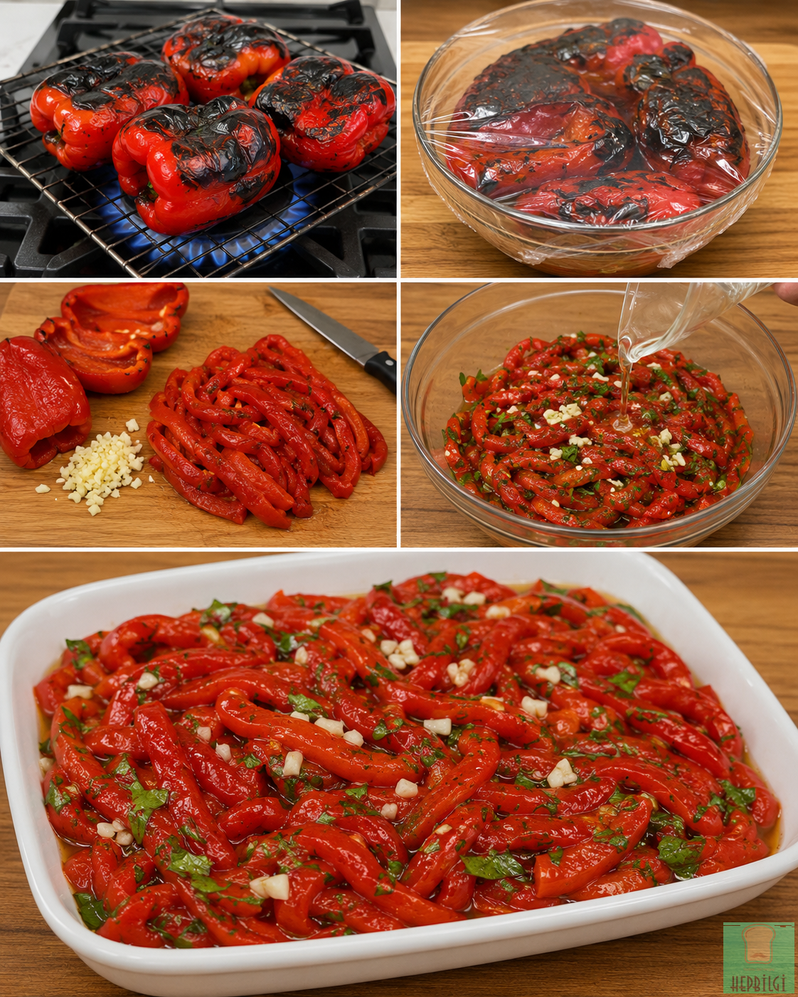 Sirkeli Közlenmiş Biber Salatası - 2