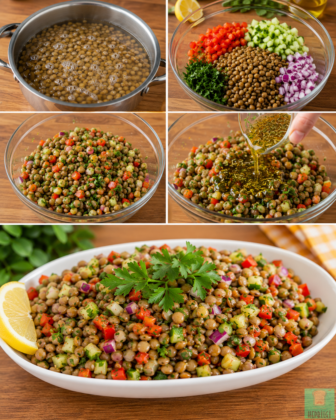 Yeşil Mercimek Salatası - 3