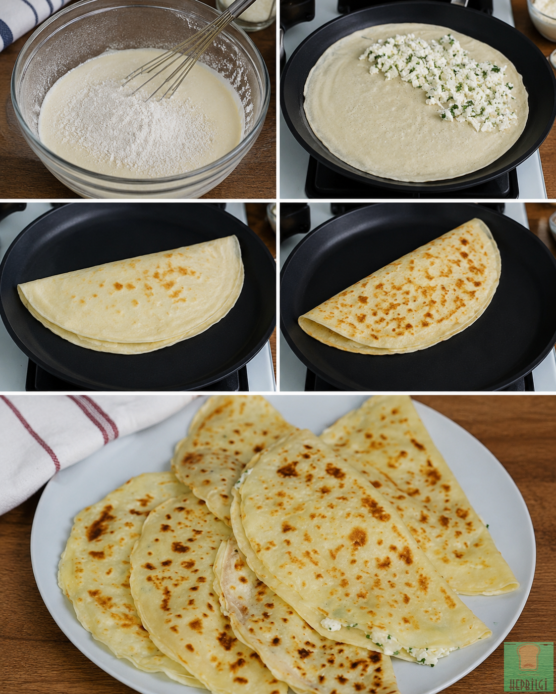 Tavada Peynirli Krep Gözleme - 2