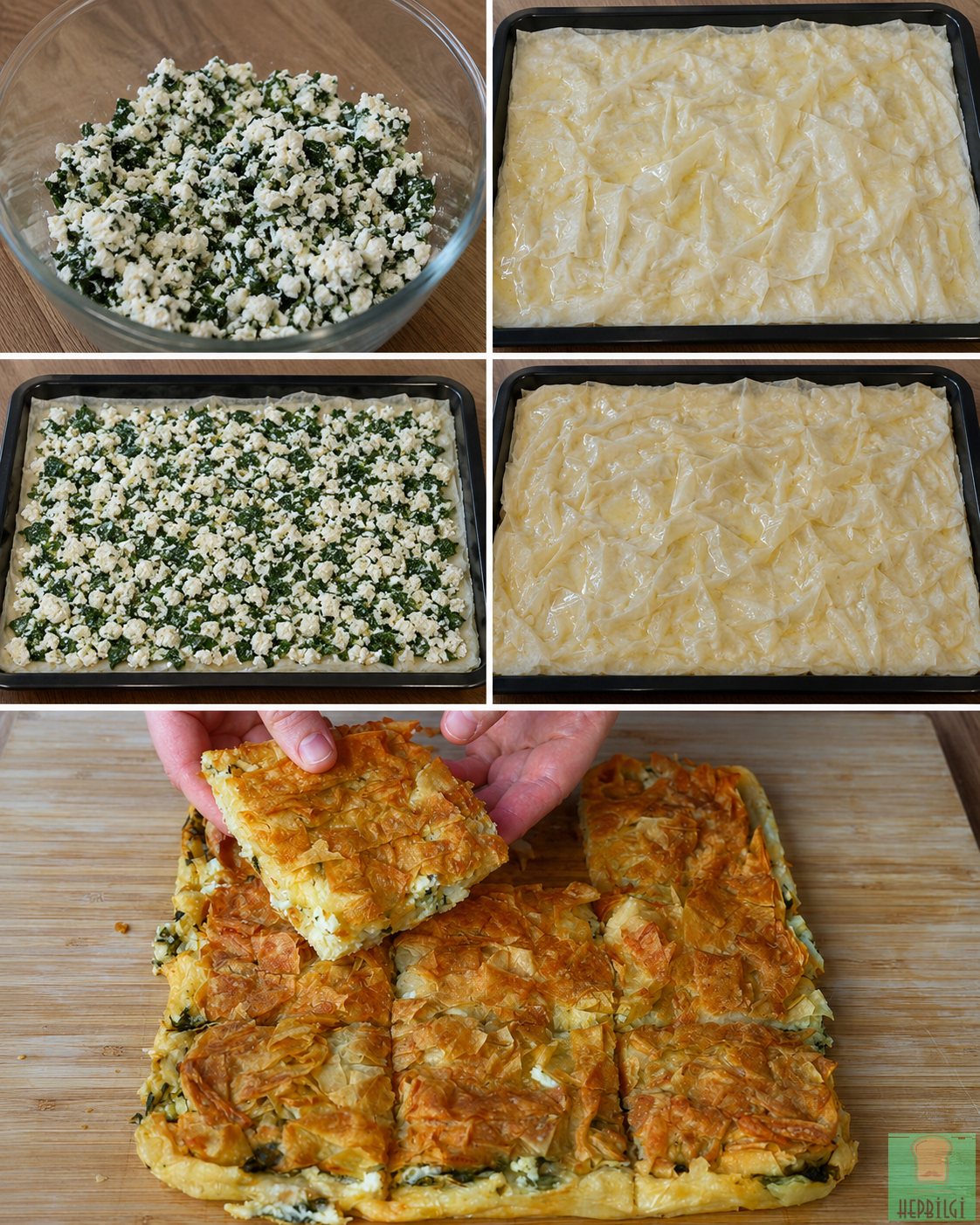Fırında Kırpık Börek - 3