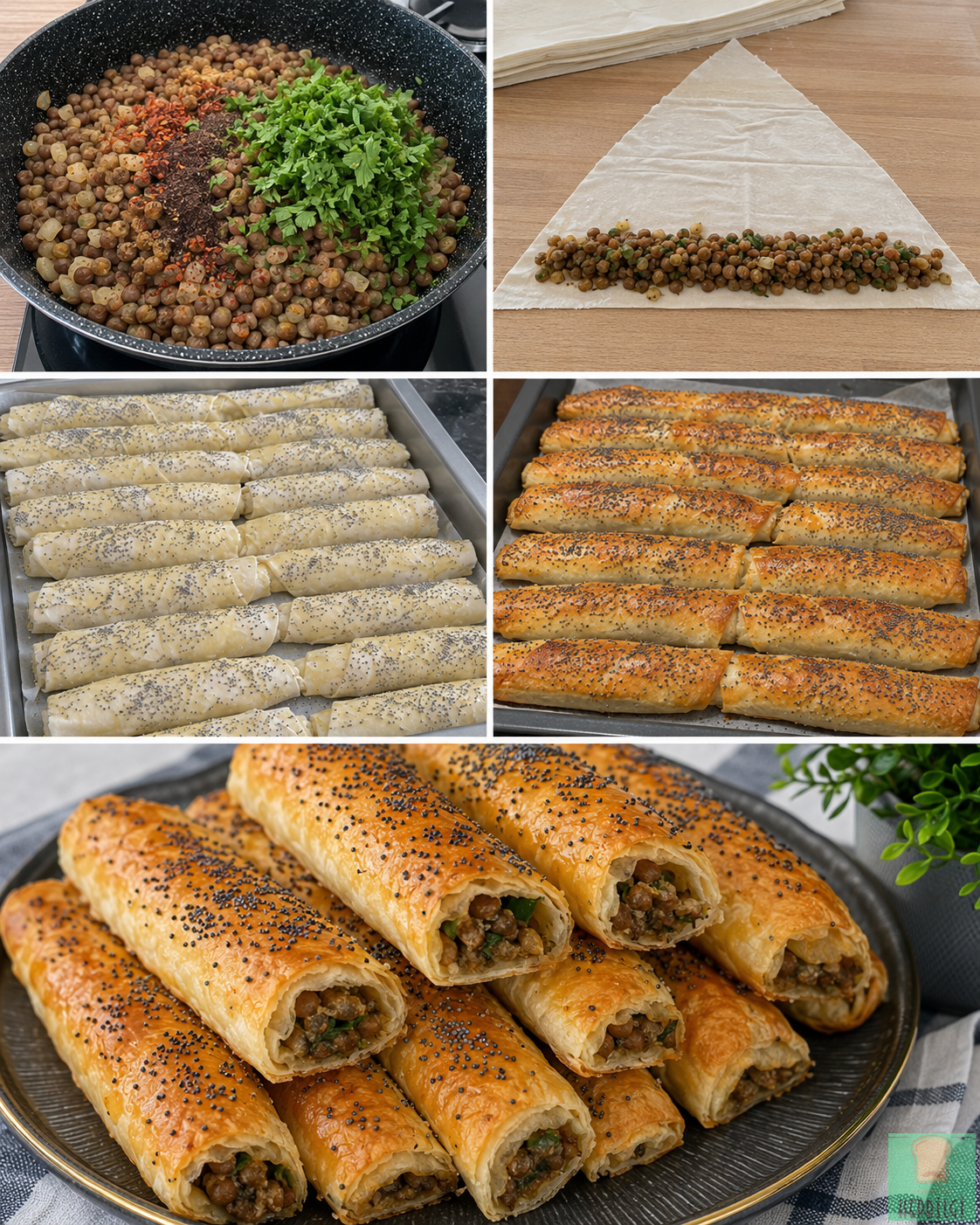 Haşhaşlı Mercimekli Çıtır Börek - 1