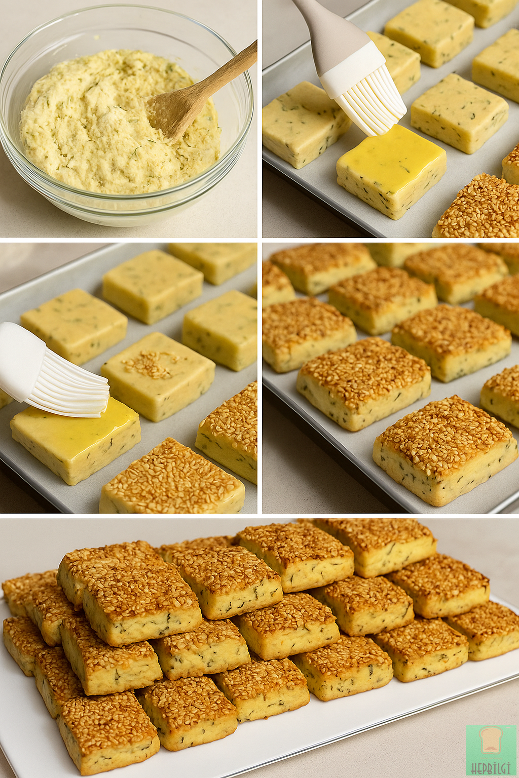 Susamlı Dereotlu Tuzlu Kurabiye Tarifi - 2