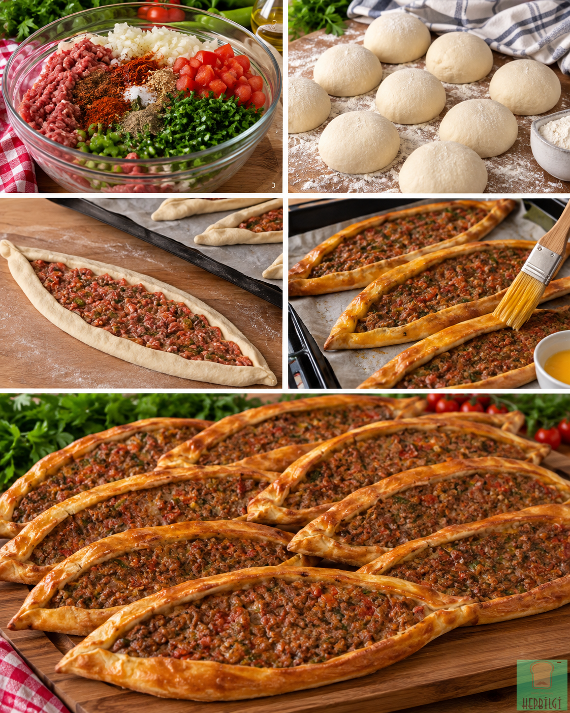 Ev Yapımı Kıymalı Pide - 2