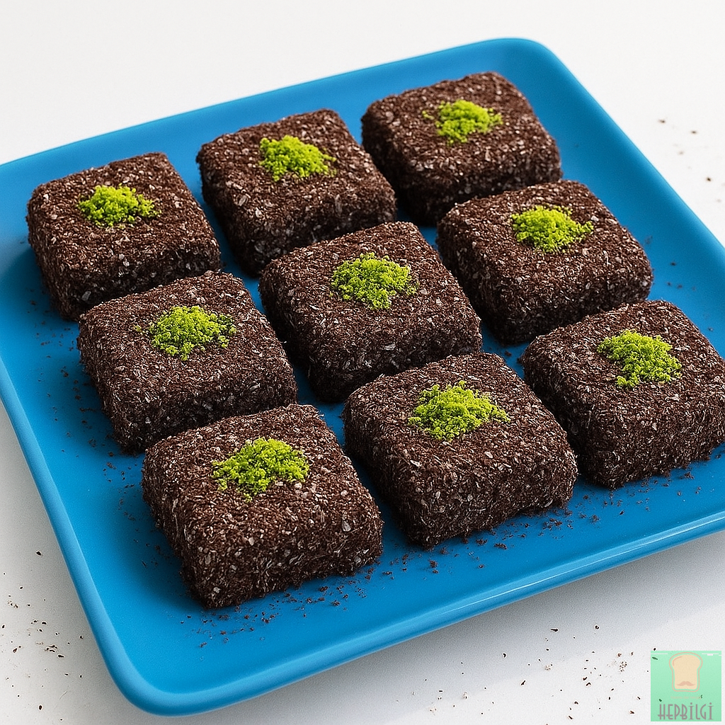 Çikolatalı Lokum Kek (Kaplamalı Kare Kek) Tarifi - 1