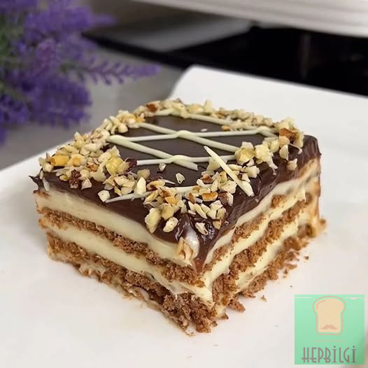 Çok Pratik Bisküvili Pasta - 1