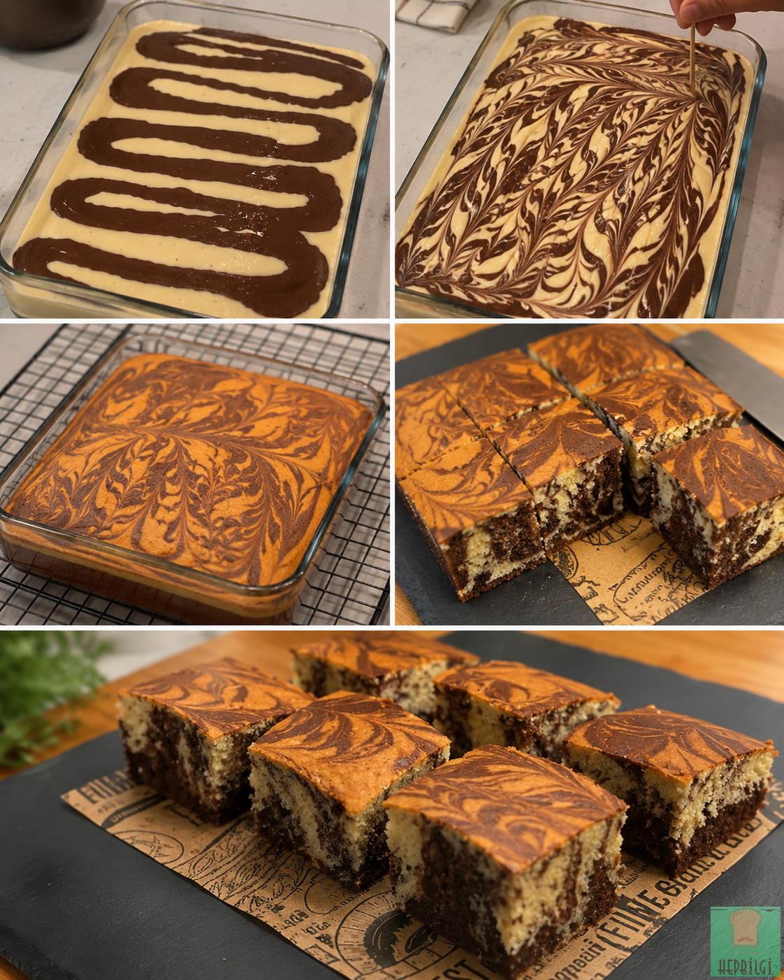Zebra Kek Tarifi (Pamuk Gibi Kabaran) - 1