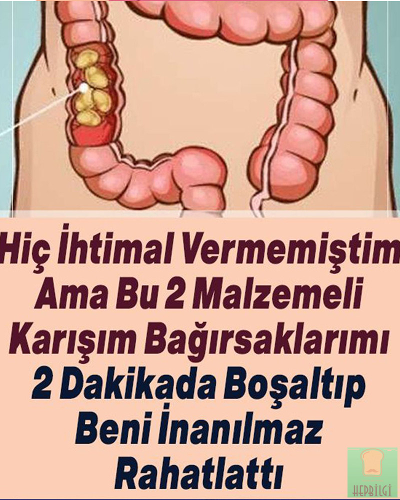2 Malzemeli Karışım ile 2 Dakikada Bağırsaklarınızı Boşaltıp Rahatlatın - 1