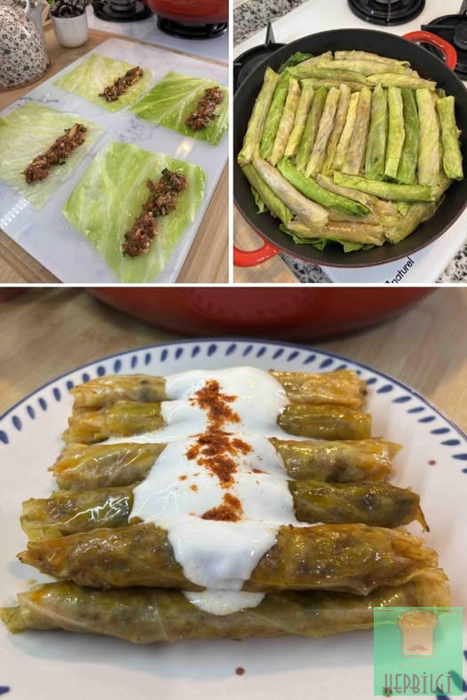 Kokusuz Misler Gibi Lahana Sarması - 3