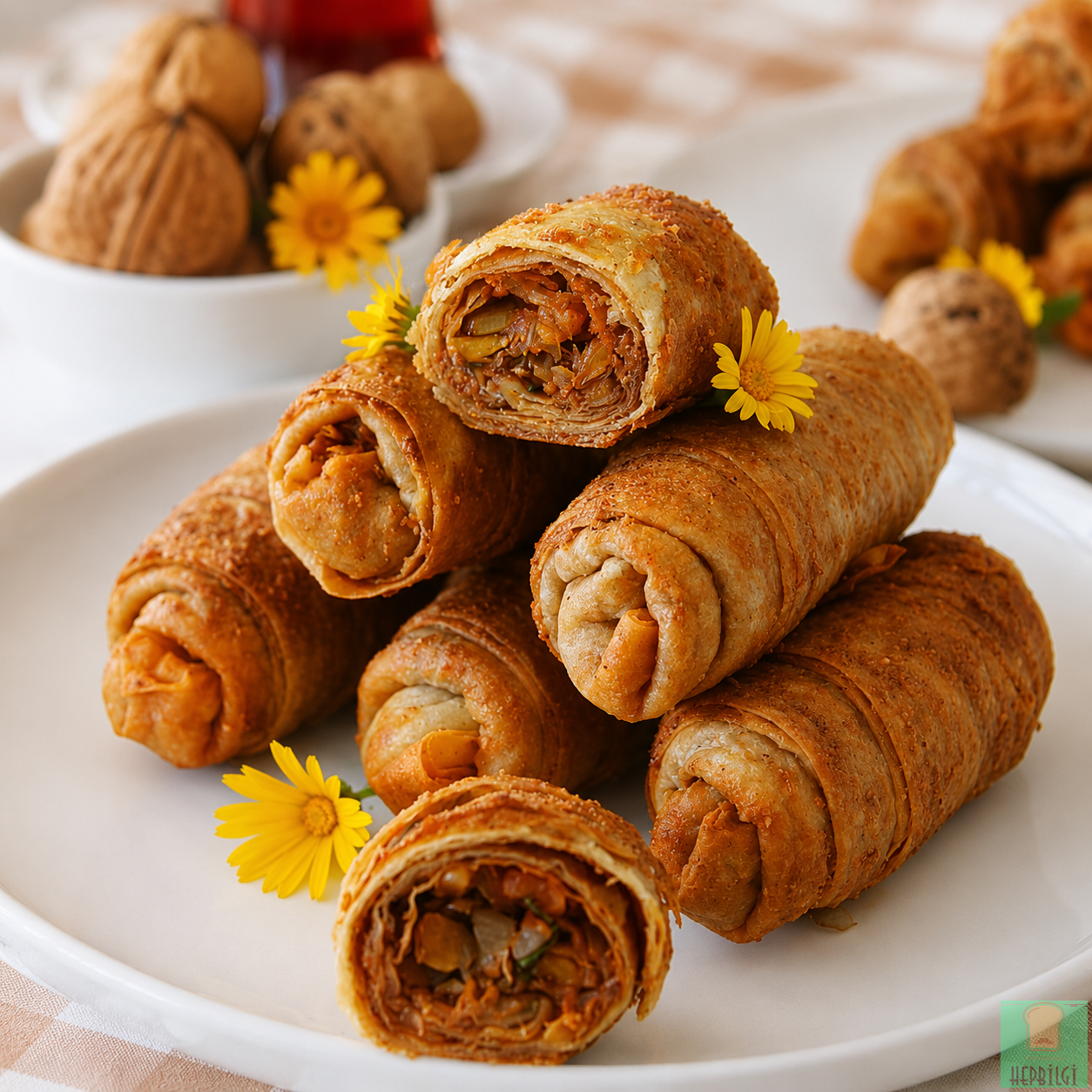 Haşhaşlı Yeşil Mercimekli Çıtır Börek - 3