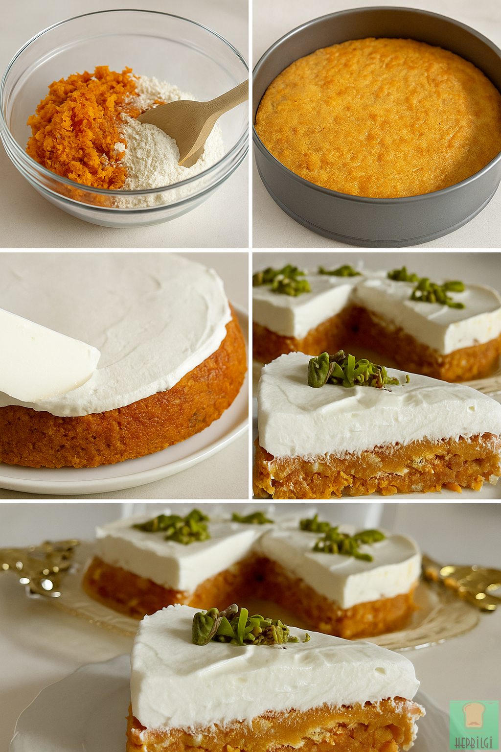  Fırınsız Havuç Dilim Pasta Tarifi - 2