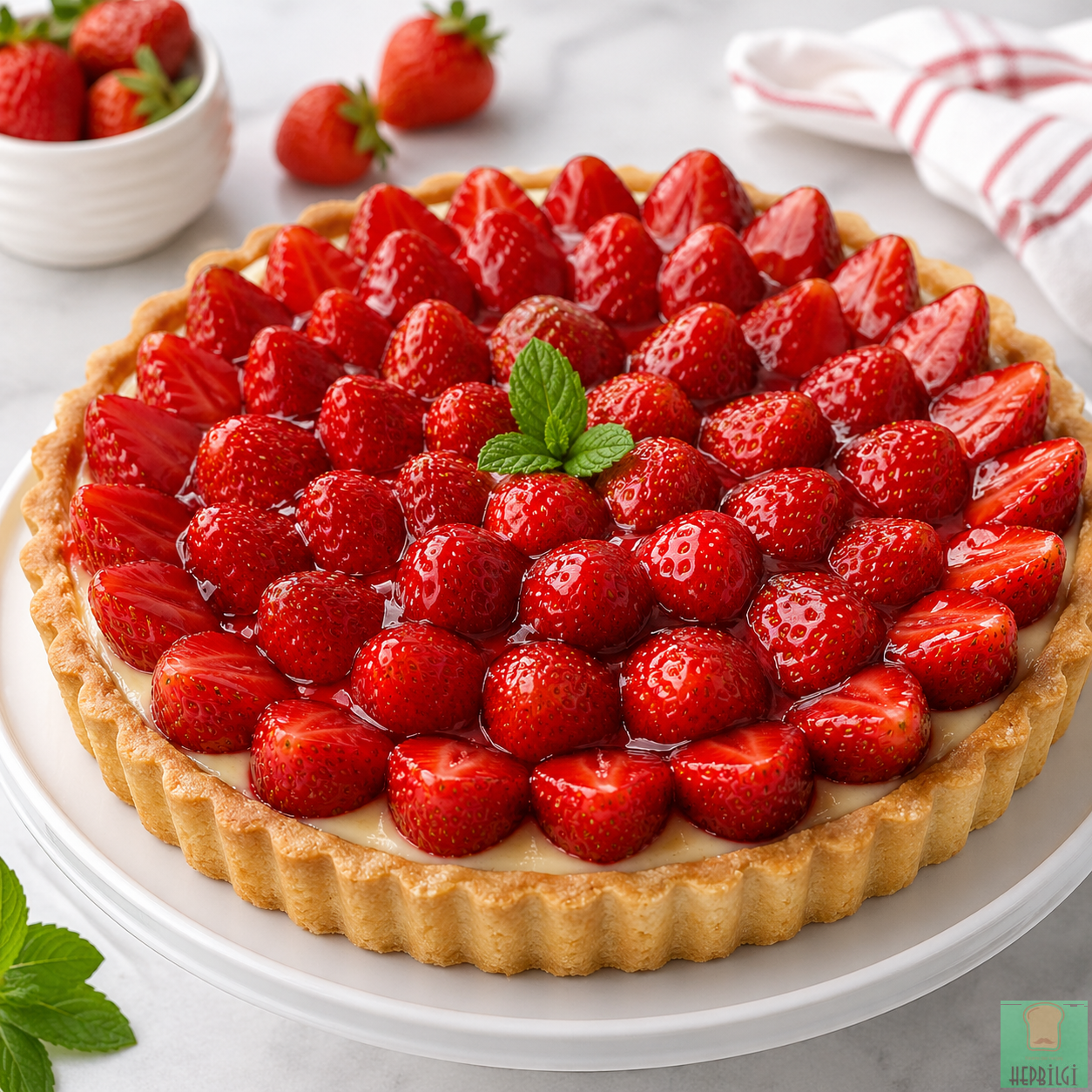 Çilekli Tart Tarifi - 2