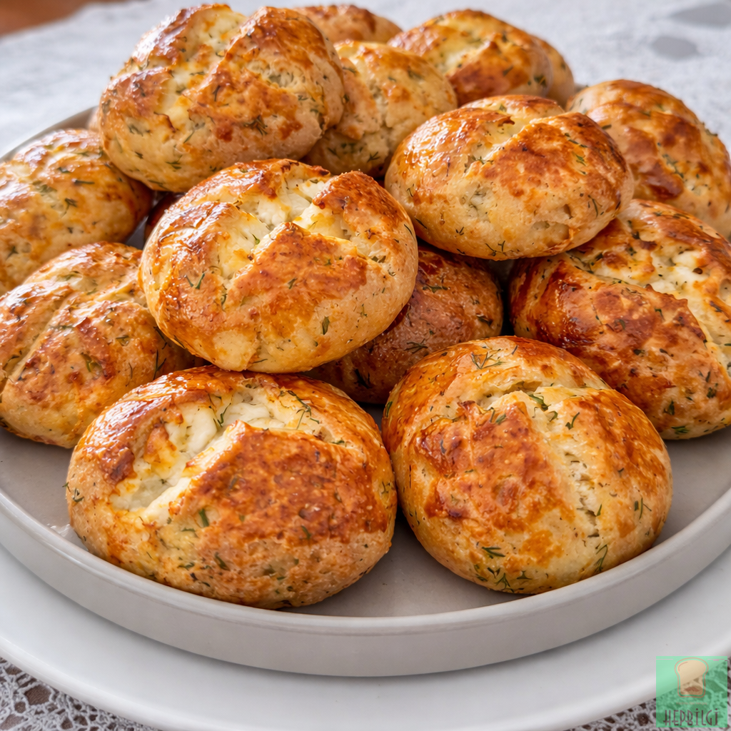 5 Dakikada Kıyır Kıyır Dereotlu Poğaça Tarifi - 1