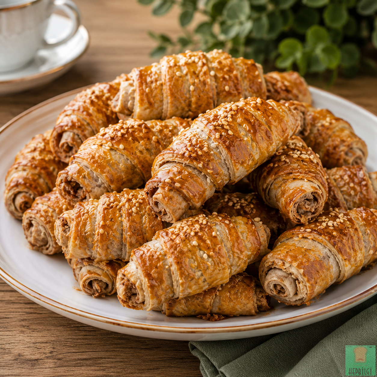 Tahinli Cevizli Çıtır Rulo - 1