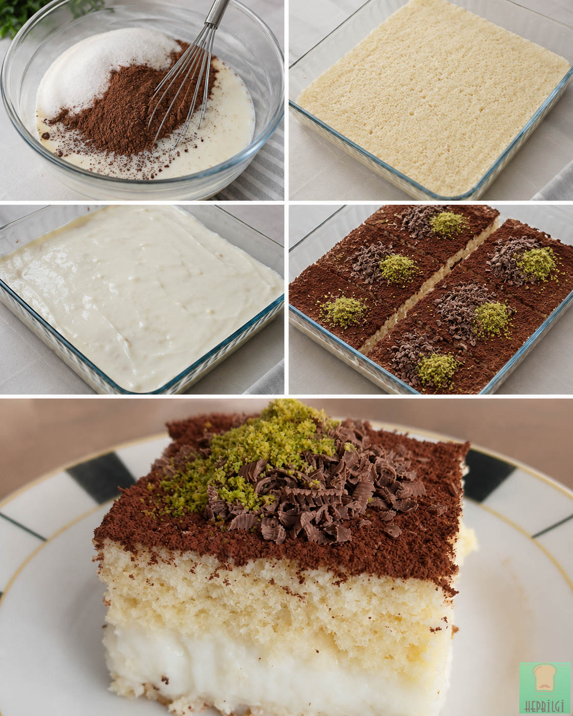 Soğuk Baklava Tadında Bol Sütlü Borcam Pastası - 2