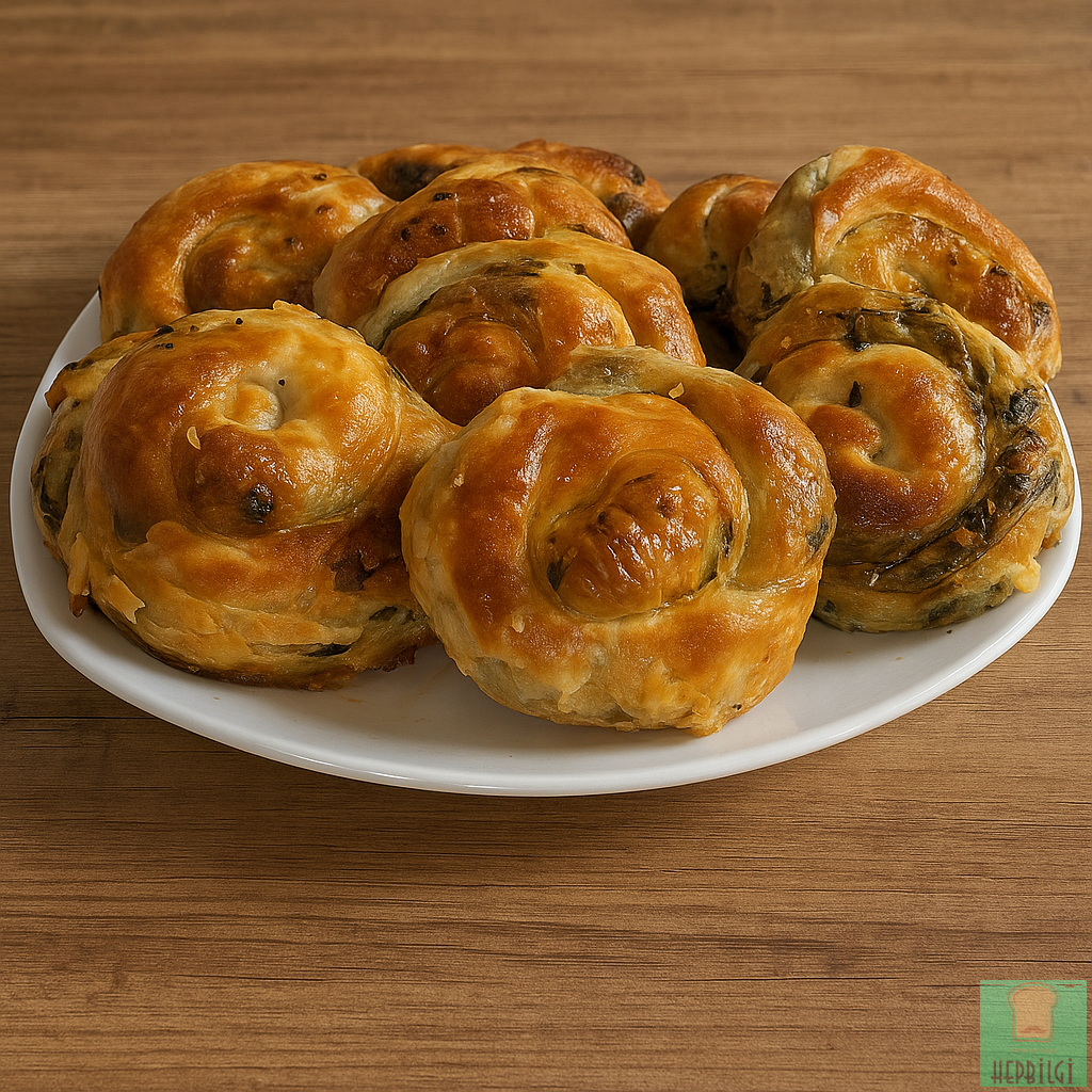 Ispanaklı El Açması Gül Böreği Tarifi - 2