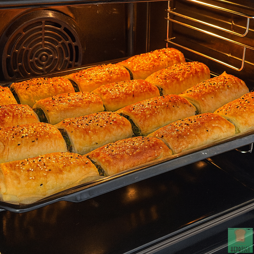 4 Yufka ile 1 Tepsi Ispanaklı Börek Tarifi - 3
