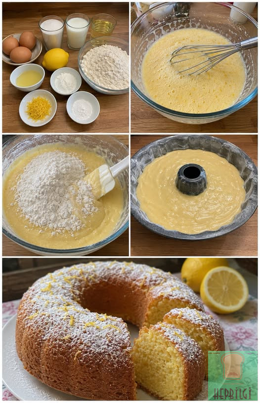 Mis Gibi Kokusu Evi Sarıyor! Tam Ölçülü Limonlu Kek - 1