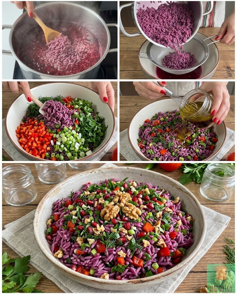 Şalgamlı Arpa Şehriye Salatası - 1
