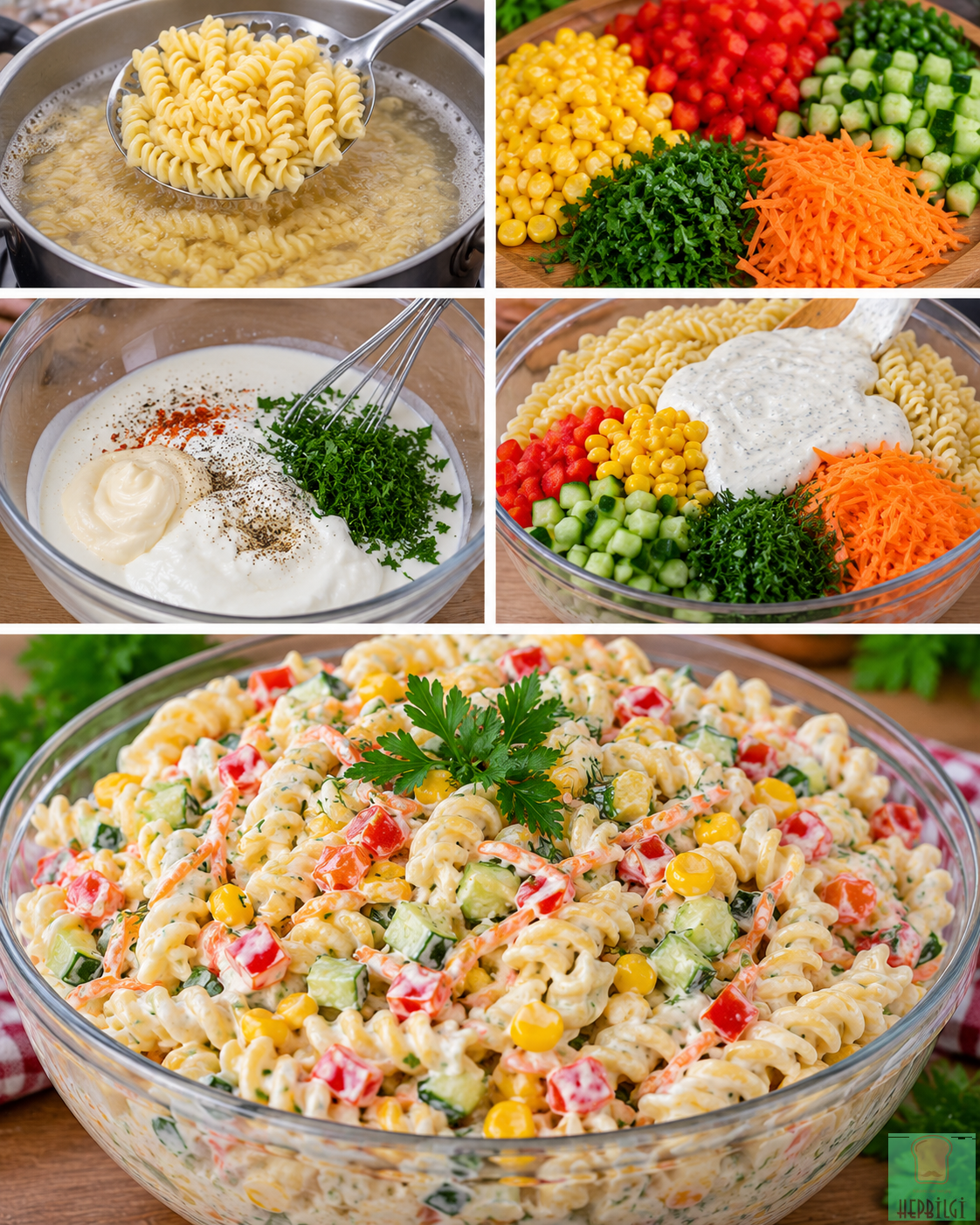 KREMALI MAKARNA SALATASI - 1
