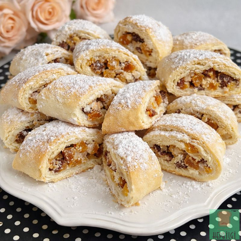 Ağızda Dağılan Kuru Meyveli Rulo Kurabiye - 2