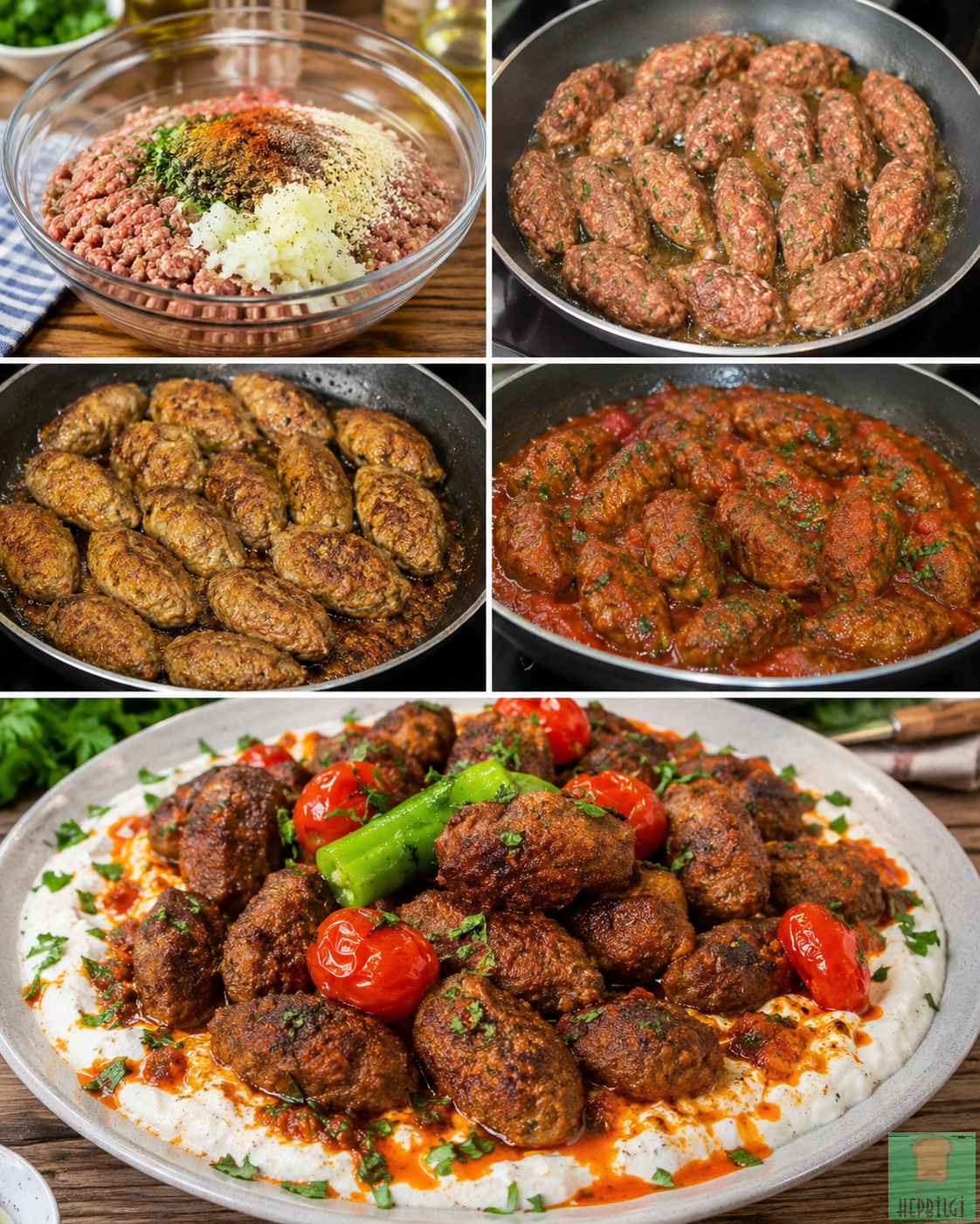 Patlıcan Yatağında Köfte - 1