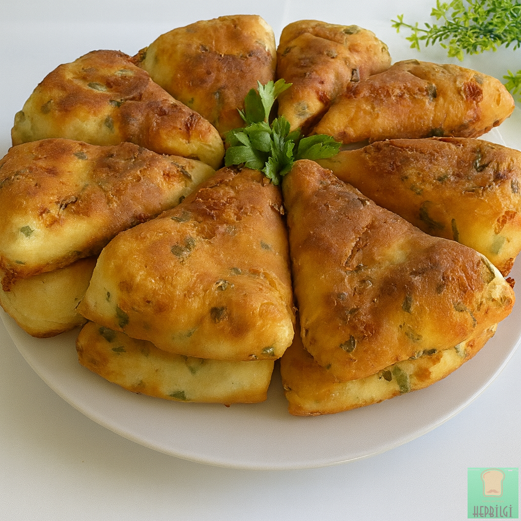 Asla Yağ Çekmeyen 5 Dakikada Mayasız Üçgen Pişi Tarifi - 2