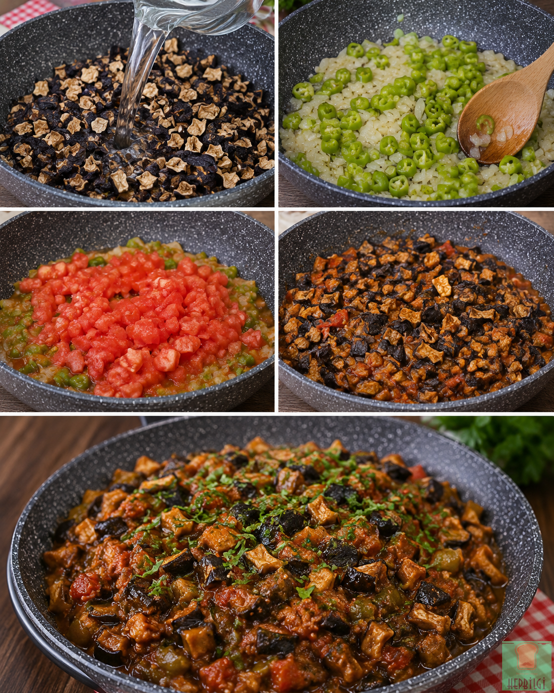 Kuru Patlıcan Kavurması - 1