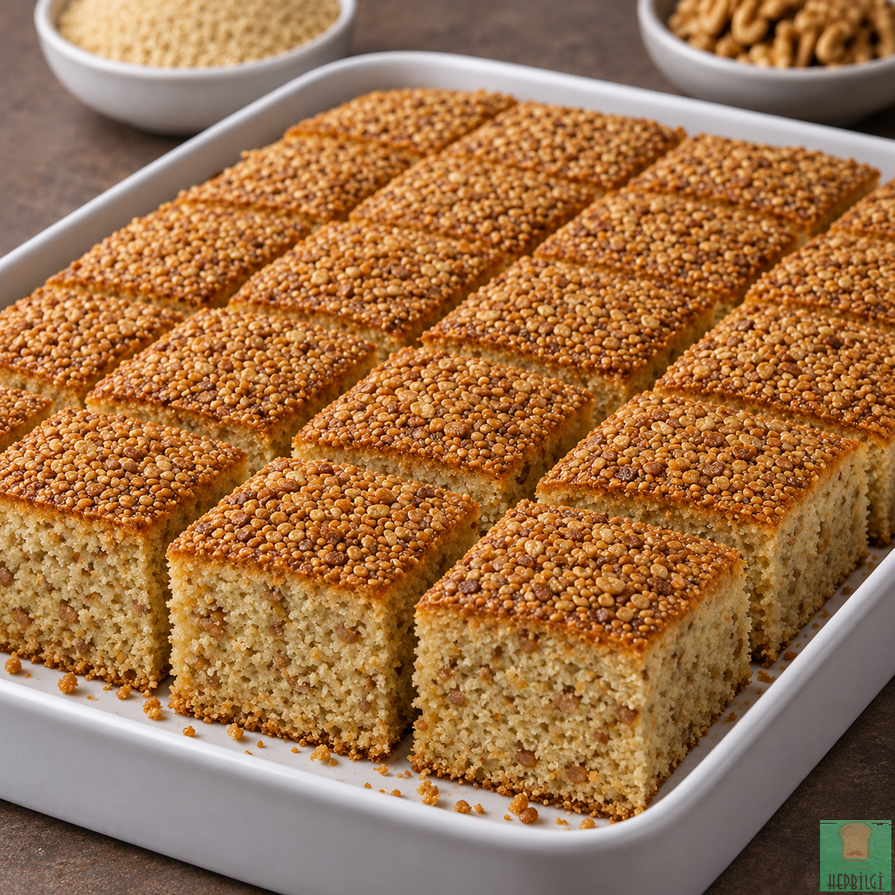 Susamlı Tahinli Nemli Kek - 2