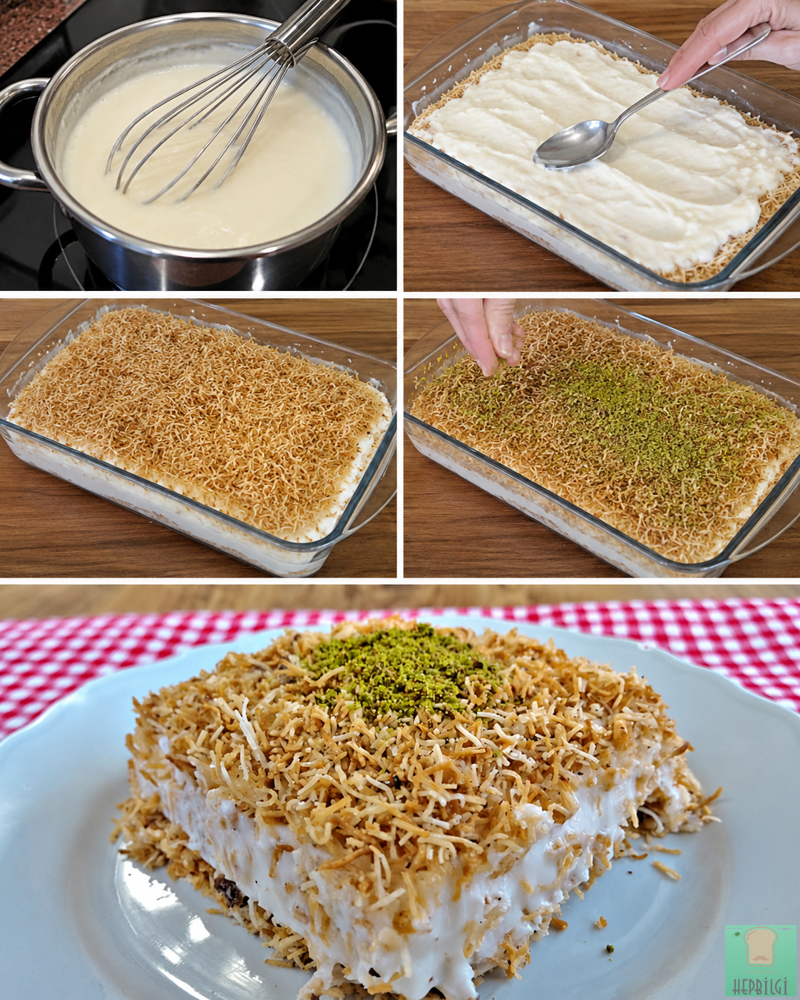 Çıtır Kadayıflı Muhallebi Tatlısı - 3