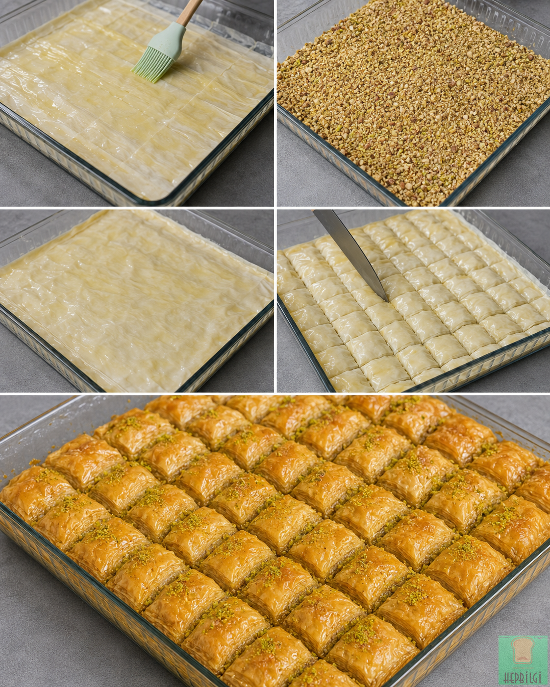 Tahinli Cevizli Rulo Baklava - 2