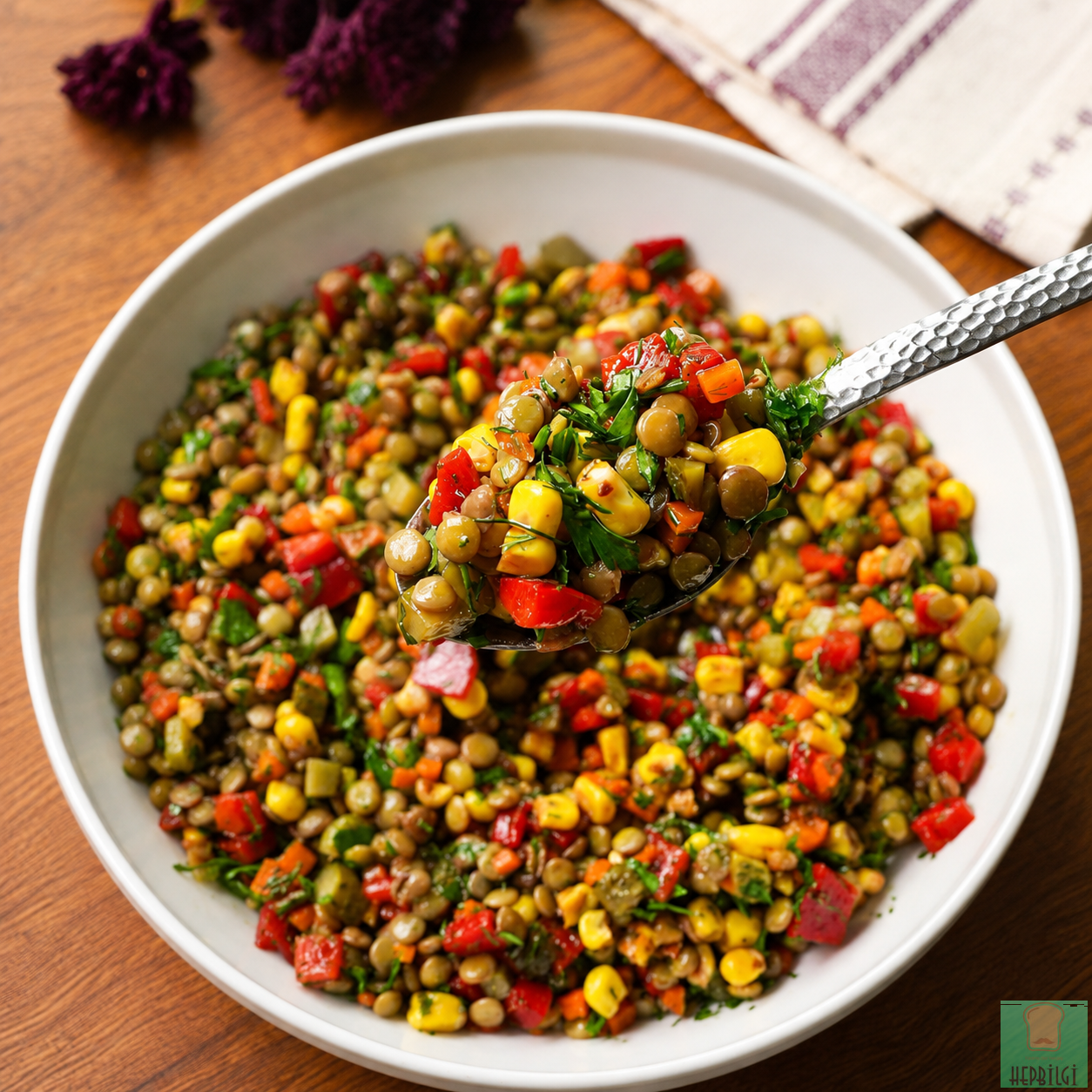 Yeşil Mercimek Salatası - 1