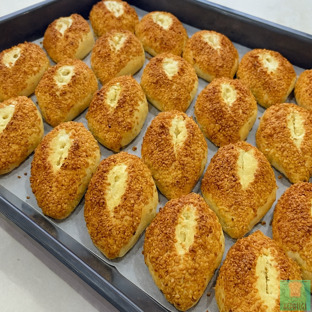 Simit Tadında Mayasız Poğaça Tarifi - 3