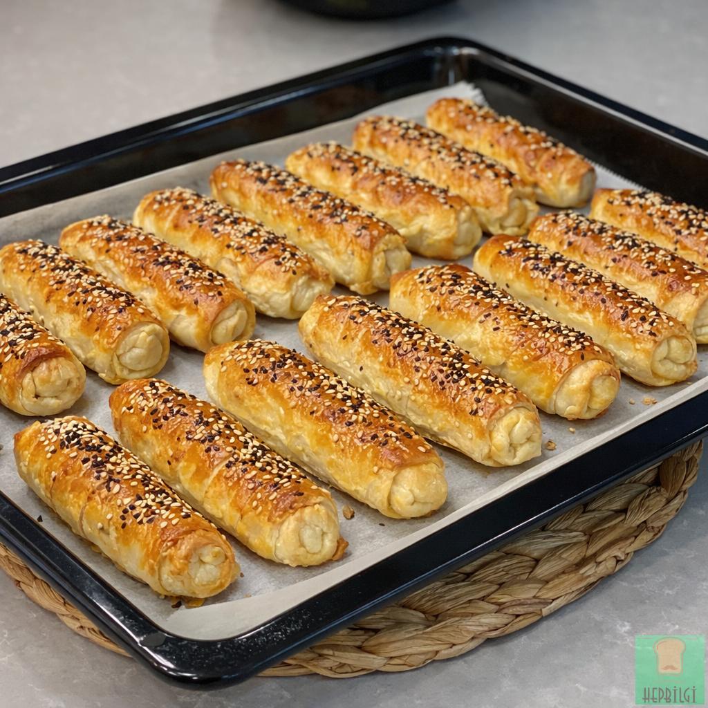 3 yufka, 1 tepsi, bitmeyen çıtırlık - 3