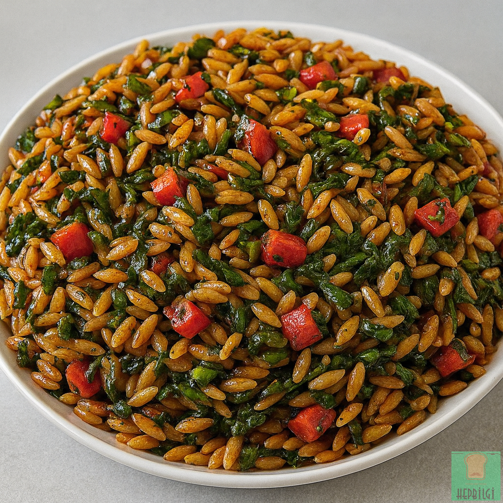 Sırrı Sosunda Arpa Şehriye Salatası Tarifi - 2