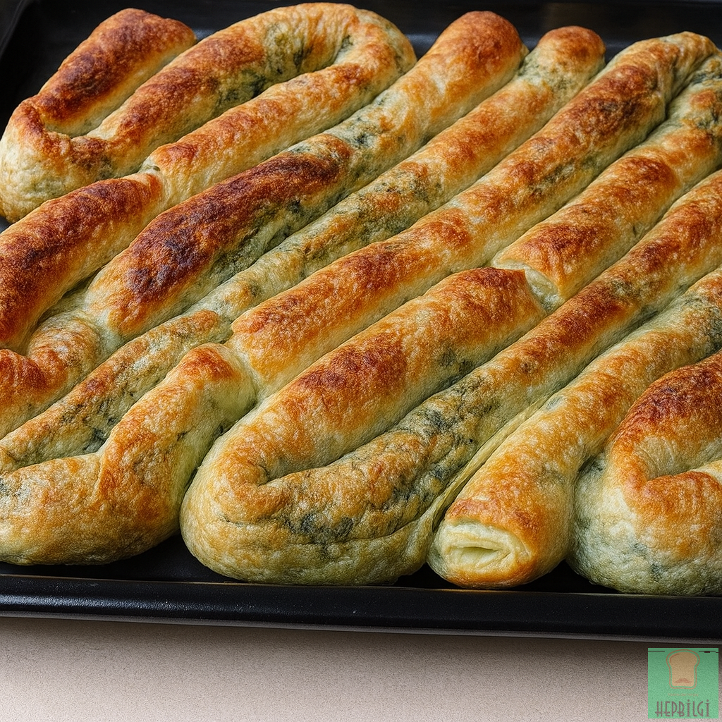 10 Dakikada Hazır Ispanaklı Çıtır Rulo Börek Tarifi - 2