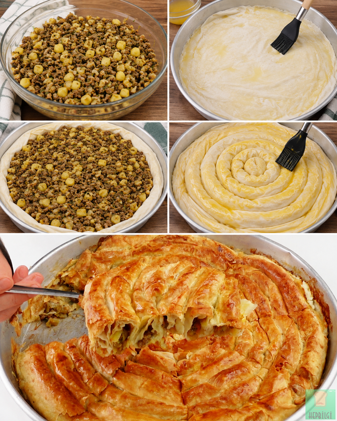 5 Yufkayla 1 Tepsi Börek - 3