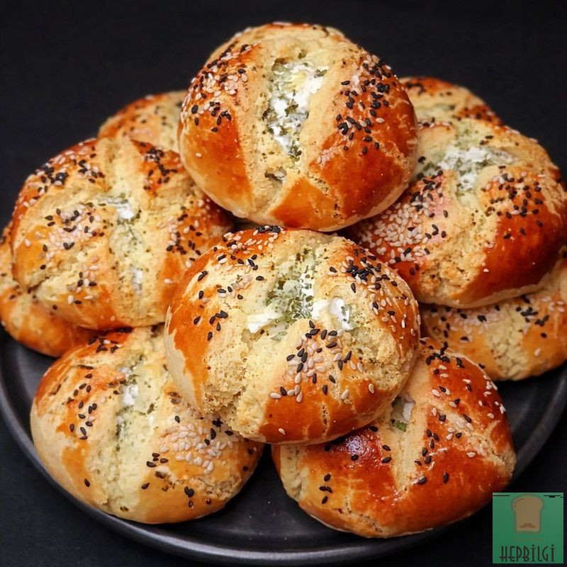 Üstü Çatlak Peynirli Poğaça Tarifi - 1