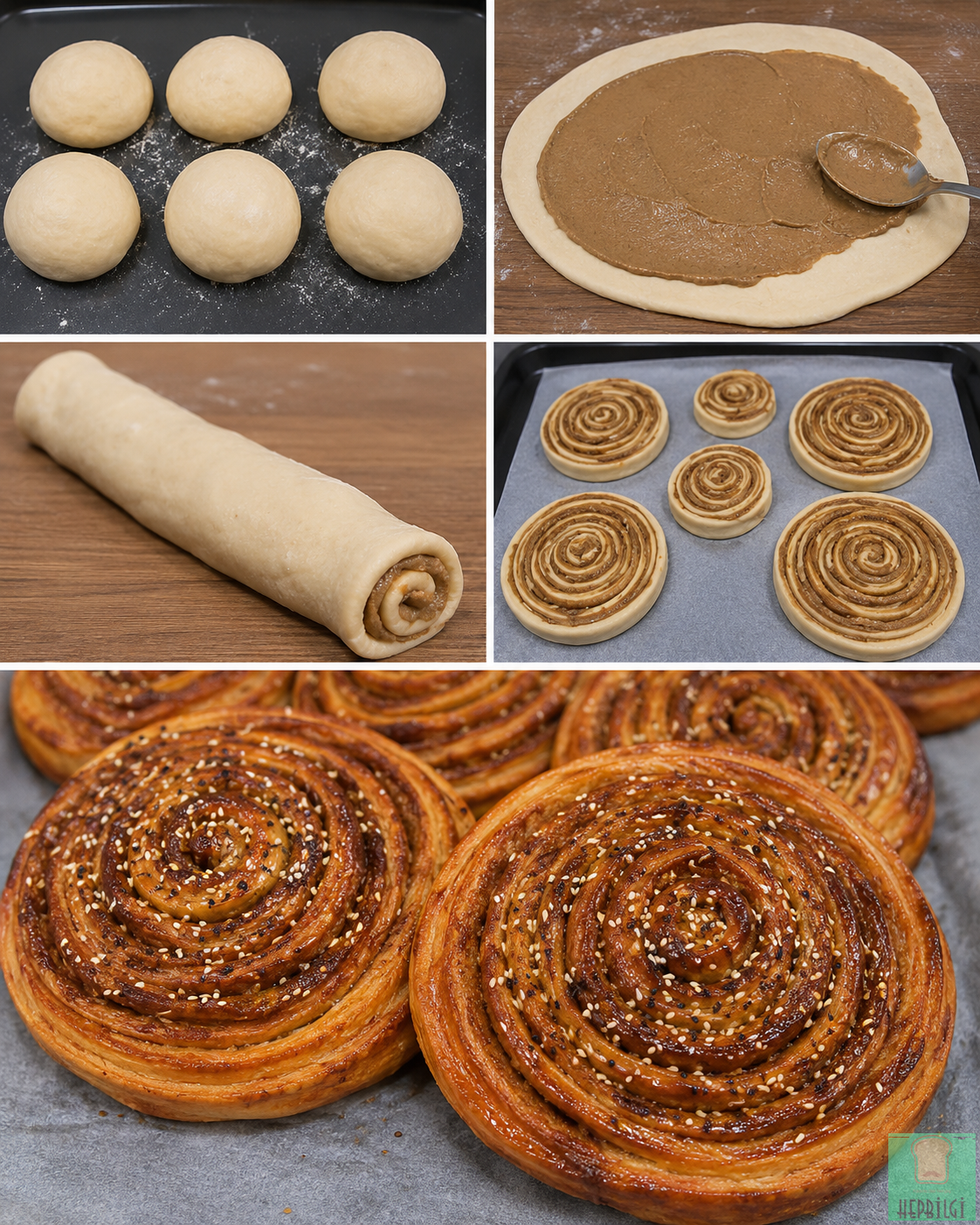 Fırından Alınmış Gibi Tahinli Çörek - 3
