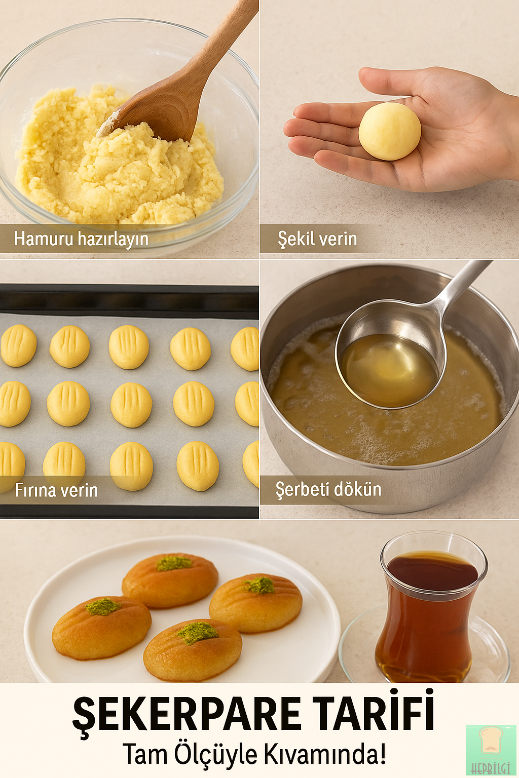 ŞEKERPARE TARİFİ (Tam Ölçüyle Kıvamında) - 1
