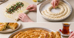2 Beze İle 1 Tepsi Dolusu El Açması Çıtır Börek