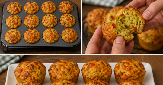 Sebzeli Tuzlu Muffin