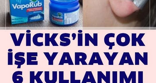 Vicks Nasıl ve Nerede Kullanılır	