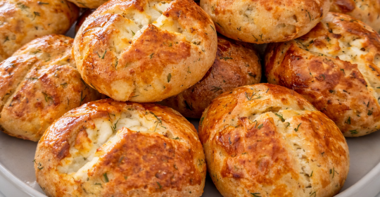 5 Dakikada Kıyır Kıyır Dereotlu Poğaça Tarifi