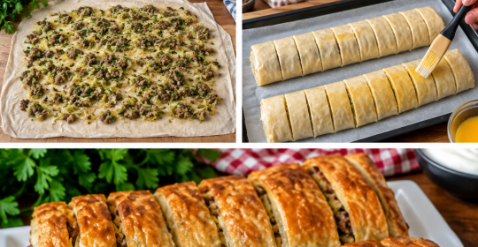Kıymalı Rulo Börek